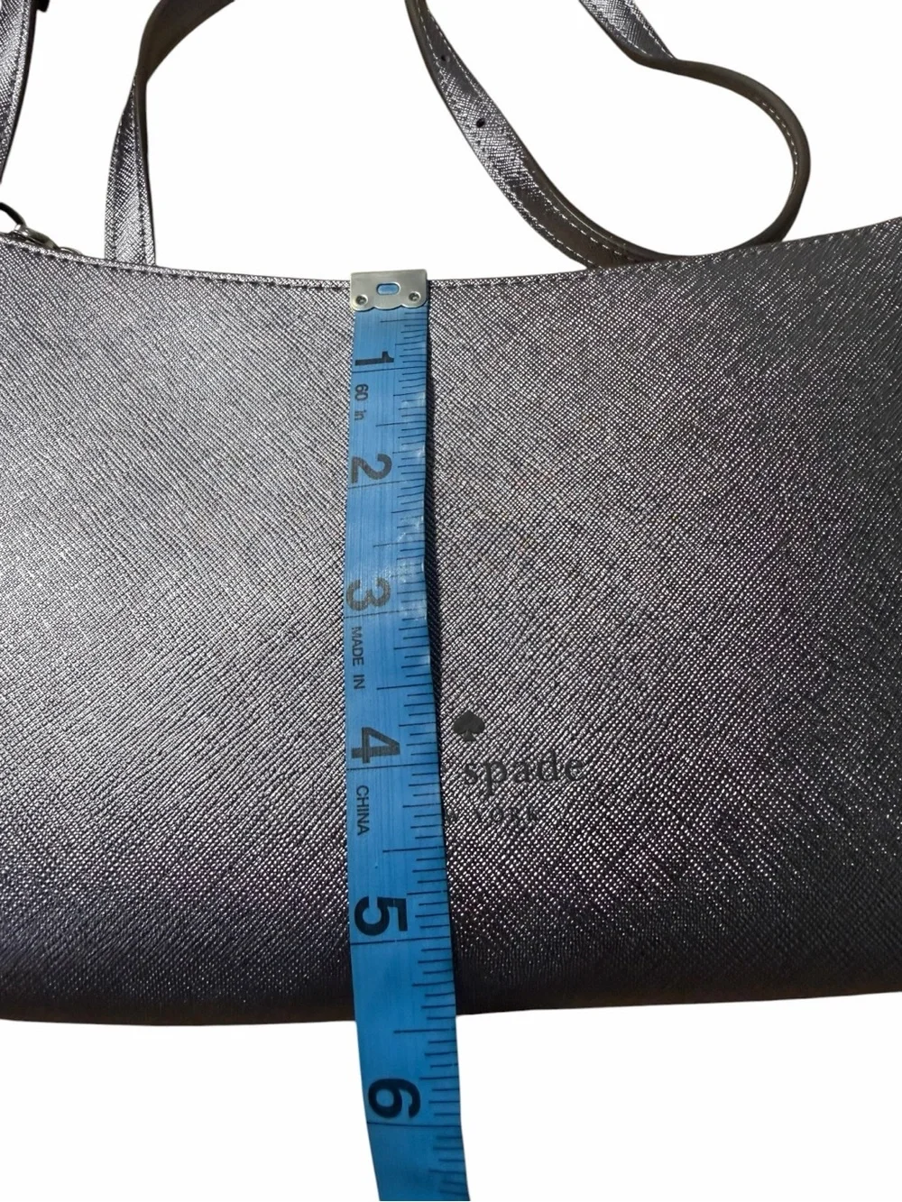 NWOT kate spade W/COA Sadie Metallic Purple Crossbody Bag